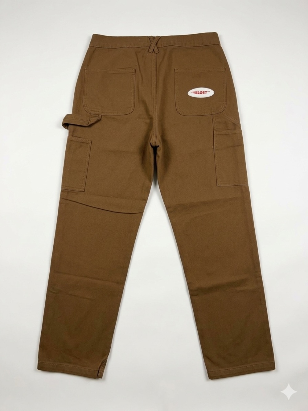 LOST Brown Cargo Carpenter Pants for Men